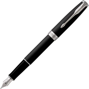 Parker Sonnet töltőtoll matt fekete tolltest ezüst klipszes-kupakos toll
