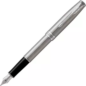 Parker Sonnet töltőtoll Rozsdamentes- acél tolltest ezüst klipszes-kupakos toll