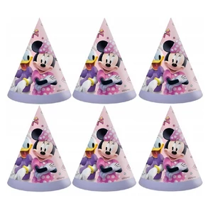 Party papír kalap Minnie Junior 6db/csomag