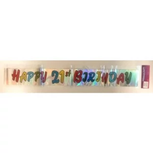 Party banner szülinapi felirat Happy Birthday 3, 6m-es évszámos 748854