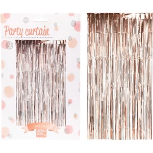 Party függöny 23' 250x100cm, rosegold kpm