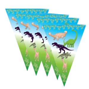 Party banner dekor zászló fűzé dínós, 2,5m