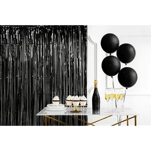 Party függöny fekete fekete 100x200cm