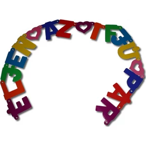 Party banner esküvői Éljen az ifjú pár felirattal