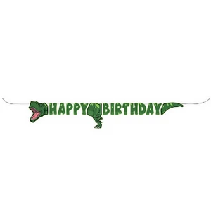 Party banner Happy Birthday, dínós 2,5m