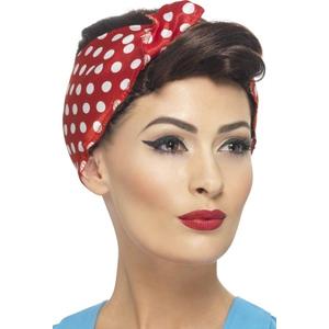 Party jelmez 40 évek beli női paróka kendővel 