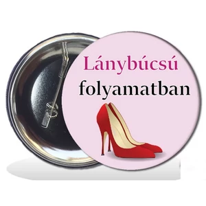 Party Party kitűző Lánybúcsúra Leánybúcsú folyamatban'