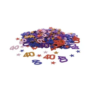 Party konfetti 40-es metál multicolor 14gr/csomag