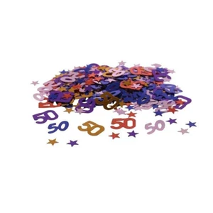 Party konfetti 50-es metál multicolor 14gr/csomag