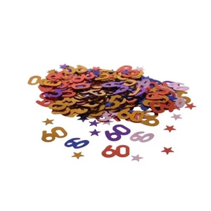 Party konfetti 60-as metál multicolor 14gr/csomag