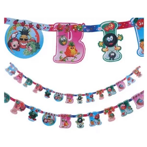 Party banner Happy Birthday, gyümölcsös