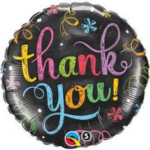 Party Lufi Ballagási 18"-46cm Thank You ChalkBOArd - Ballagásra fólia lufi +hélium