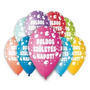 Party Lufi Boldog születésnapo Boldog születésnapot, lufis, 30 cm