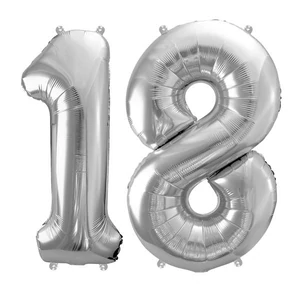 Partylufi fólia 18-as ezüst szám