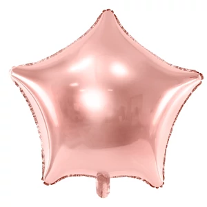 Party Lufi fólia 19" csillag alakú, rosegold 48cm