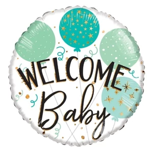 Party Lufi fólia 45cm Welcome baby, 18 ECO fólia