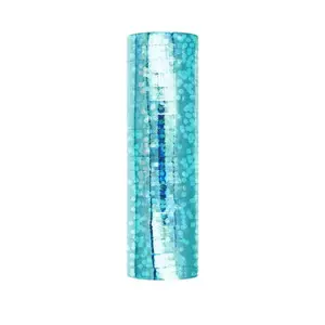 Party dekor szerpentin hologramos, kék színű 3,8m 18db/csomag