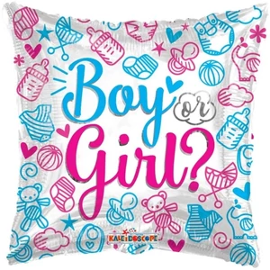 Party Lufi fólia 46cm Boy or girl? 18 párna