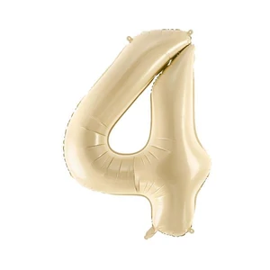 Partylufi fólia 72cm 4-es szám, bézs 