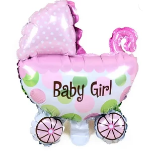 Party lufi fólia 79cm Baby Girl babakocsi, rózsaszín