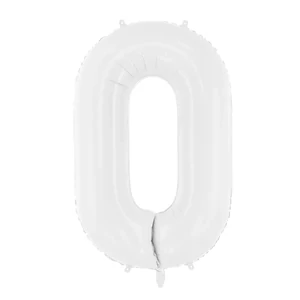 Partylufi fólia 86cm 0.szám fehér színű