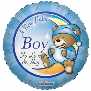Party Lufi fólia 46cm New baby boy 18