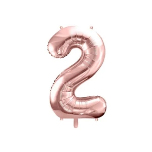 Partylufi fólia 91cm 2-es, rosegold
