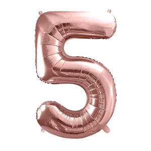 Party Lufi fólia 91cm 5-ös, rosegold