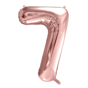 Partylufi fólia 91cm 7-es, rosegold