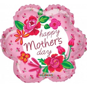 Party Lufi fólia anyák napjára virágos, Mothersday 46cm