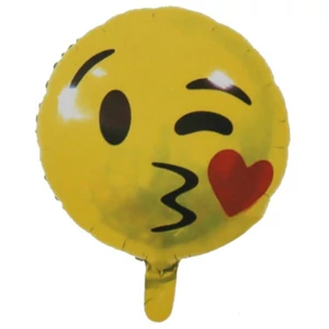 Partylufi fólia Smiley gömb, 18"/45cm