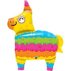 Party Lufi Lámás 34"-86cm Rainbow Lama Pinata Super Shape fólia lufi +hélium