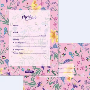 Party meghívó Ars Una 24' borítékkal Fleur (5366) virág 50223664