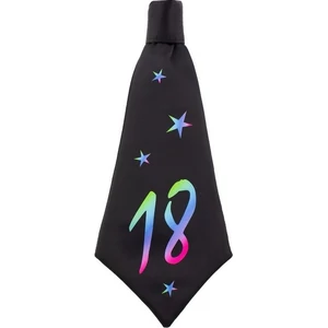 Party nyakkendő évszámos Fekete, 18-as évszámmal 43cm
