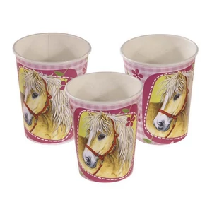 Party pohár papír 2,5dl lovas Horses R551260