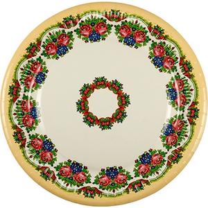 Party tányér papír 22, 7cm 8db/csomag vegyes dekorációs
