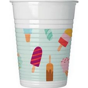 Party pohár 200 ml Fagyi mintás 8db/csomag