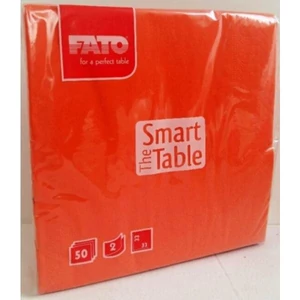 Party szalvéta 33x33cm FATO Smart Table 50db/csom. 2 rétegű narancs 82621400