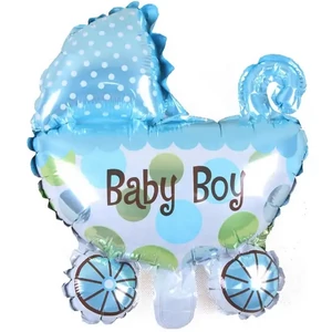Party lufi fólia 79cm Baby Boy babakocsi, kék