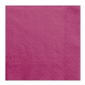 Party szalvéta PartyDeco 3rétegű 33x33cm-es, fuxia