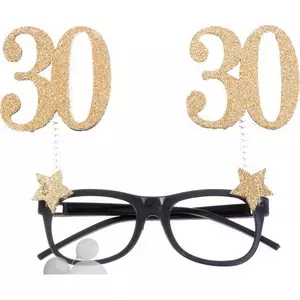 Party szemüveg 30 Glitteres arany