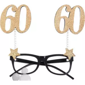 Party szemüveg 60 Glitteres arany