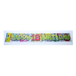 Party banner szülinapi felirat Happy Birthday 18-as 3, 6m 