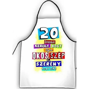Party kötény szülinapi 20 20évembe került, hogy ilyen okos, szép és szerény legyek! -feliratos vicces...