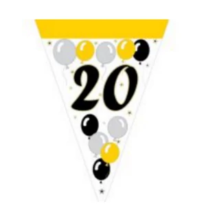 Party banner évszámos "20", lufis 2,5m