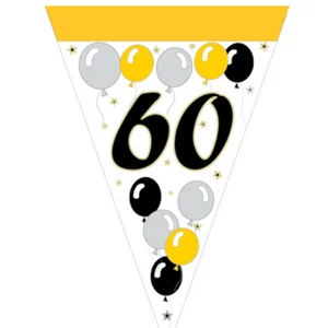 Party banner évszámos "60", lufis 2,5m