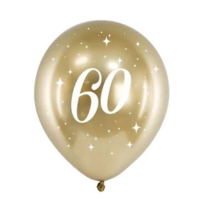 Paty lufi évszámos (60) arany színben 6db/csomagomag