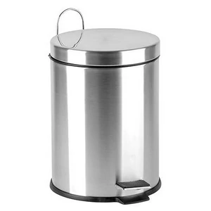 Pedálos szemetes rozsdamentes acé kivehető műanyag vödörre 3liter