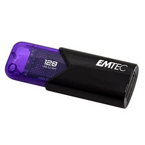 Pendrive 128GB USB 45718 EMTEC B110 Click Easy fekete-lila
