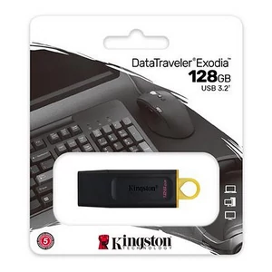 Pendrive 128GB USB 45718 KINGSTON DataTraveler Exodia fekete-sárga